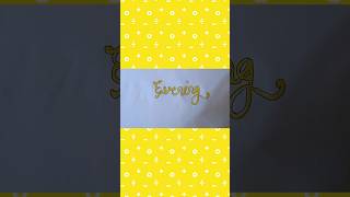 Writing &quot;Evening&quot; in Cursive Writing | #shorts #calligraphy