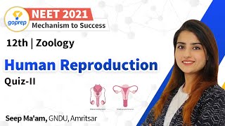 Human Reproduction | Quiz 2 | MCQ Questions | Class 12 Zoology | NEET 2022 | Seep Ma'am |Goprep NEET