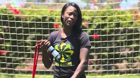 EXER-GENIE  Speed Development System demo by Keia Pinnick Pro Track Athlete