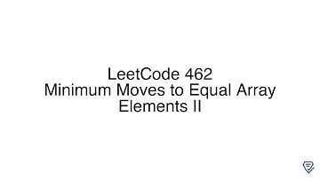LeetCode 462: Minimum Moves to Equal Array Elements II