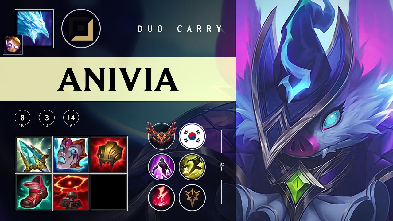 Anivia Carry vs Kai'Sa - KR Grandmaster Patch 25.24