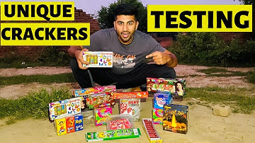 UNIQUE CRACKERS TESTING | DIWALI SPECIAL CRACKERS 2022 | THAKUR SAURAV VLOG