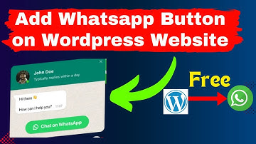 How to Add Whatsapp button on wordpress website | How to Add WhatsApp Chat to WordPress Website 2025
