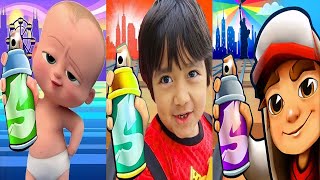 Subway Surfers New York 2023 vs Baby Run vs Tag with Ryan Gameplay HD screenshot 3