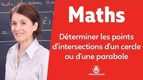 Déterminer l’intersection d’un cercle ou d’une parabole d’équation - Maths - 1re - Les Bons Profs