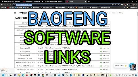BAOFENG -SOFTWARE LINKS