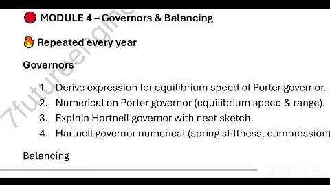 BME503 Theory of Machines Most Repeated Questions | VTU 5th Sem CBCS | Exam Oriented.