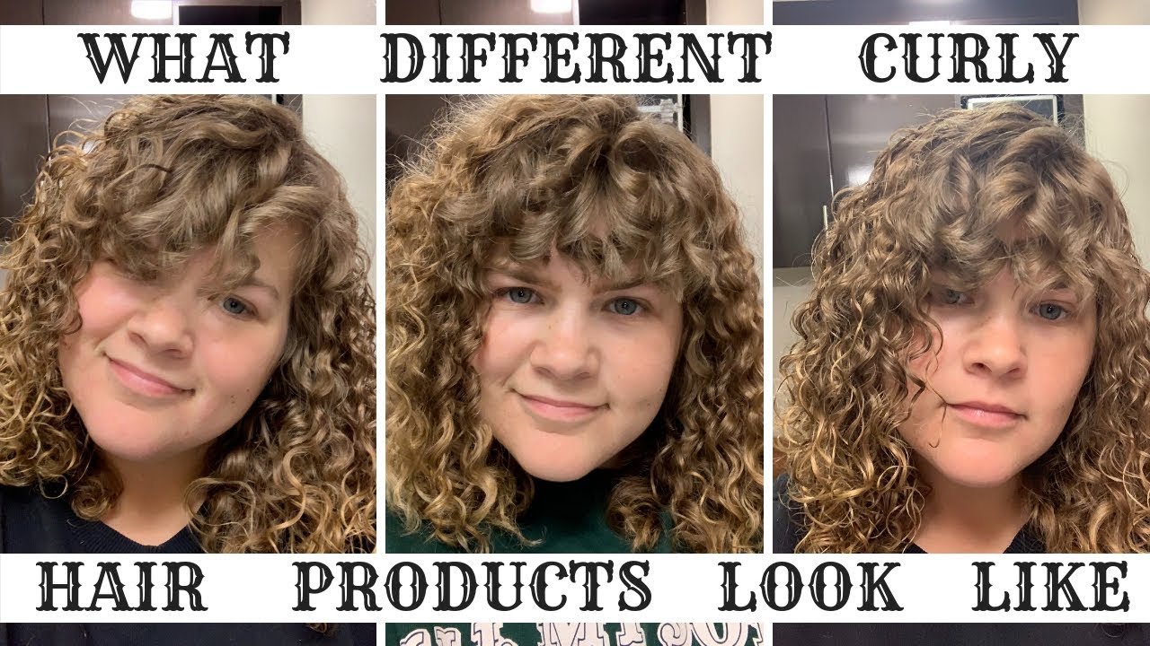 What Different Curly Hair Products Look Like In Permed Hair 