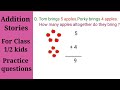 Addition Stories Quiz