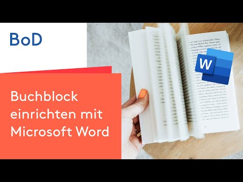 Buchblock einrichten mit Microsoft Word