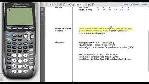 STA2023 Chapter 4 Video 4 Extrapolation Regression Toward the Mean