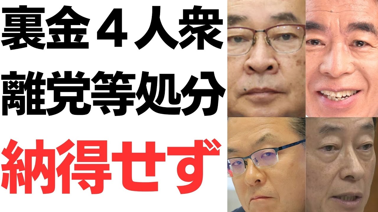 塩谷立氏・下村博文氏らの処分不服申立てを扱う動画のサムネイル