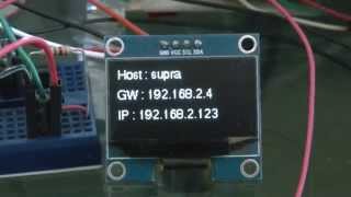 Full Display host; ip and gateway for Oled 1.3 raspberry pi python3 Guide