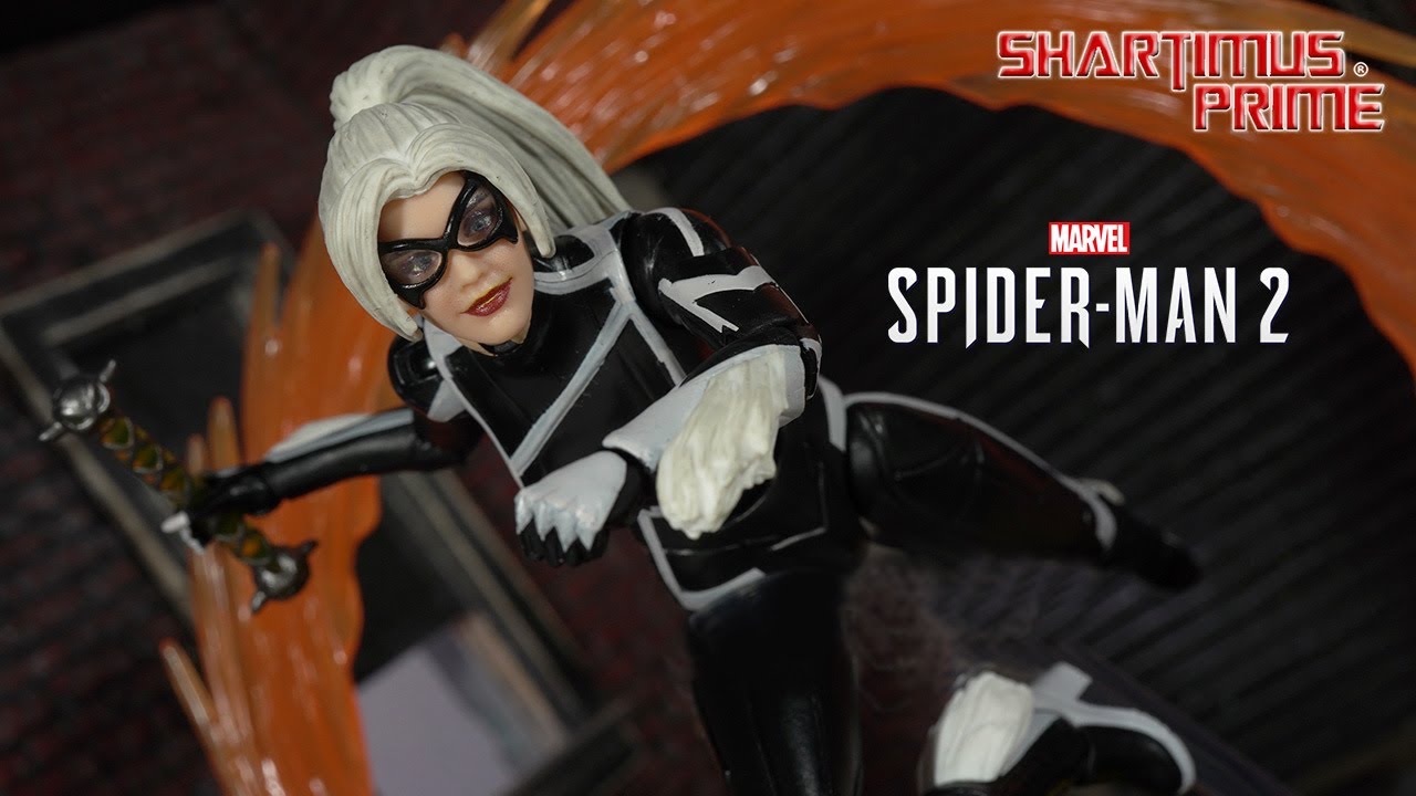 Marvel Legends Black Cat GamerVerse PS5 Spider Man 2 Video