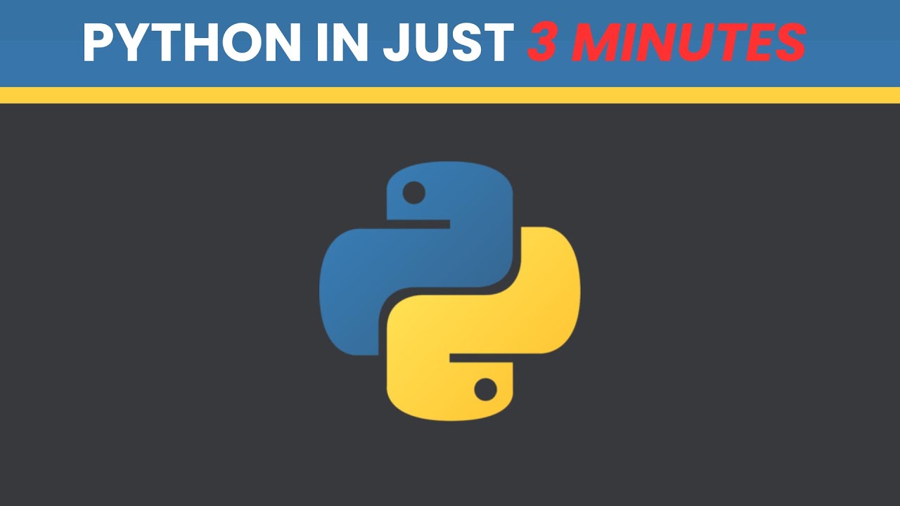 Learn Python in Just 3 Minutes! (In Hindi) 🐍 - YouTube