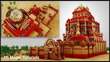 3D Maya Tutorial - Cartoon palace Speed modeling | Part-3