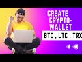 HOW TO CREATE CRYPTO WALLET | TRX BTC LTC | TRUST WALLET | #youtubeislife  | Additional Types