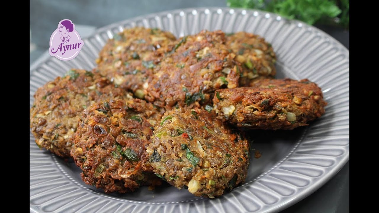 Mit sehr wenigen Zutaten Vegetarische Frikadellen aus braunen Linsen einfach und lecker