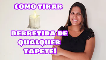 Como limpar cera de vela de tapete?