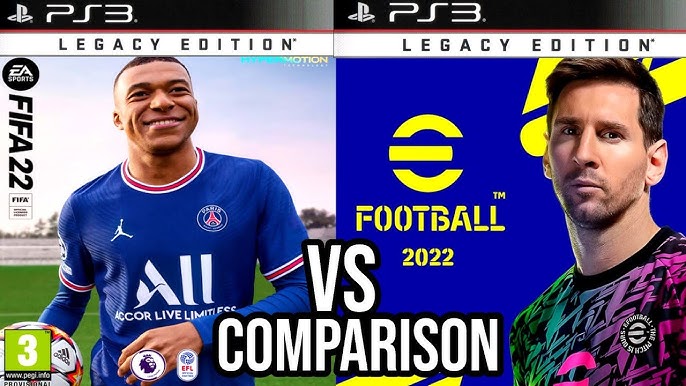 eFootball PES 22 Vs FIFA 21 PS3 