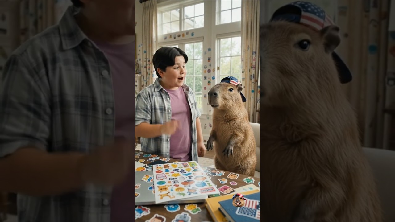 Capybara & Rumi Framed in Jinu's Epic Sticker Trap!