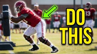 Texas OC/OL Coach Kyle Flood - Fit & Walk Drill