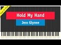 Jess glynne  hold my hand  piano cover how to play tutorial