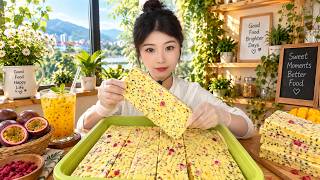 Yellow Berry Studded Dessert Bars with Colorful Bits and Soft Layers screenshot 5
