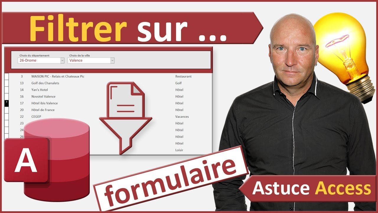 Filtrer les enregistrements sur un formulaire Access