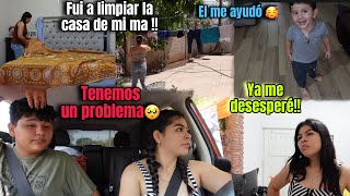 TENGO UN PROBLEMA😫VOY A LIMPIAR LA CASA DE MI MA!!🤧DIA DE QUEHACER!! 🧺