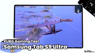 Samsung Galaxy Tab S9 Ultra PUBG Gaming test 2024 | Snapdragon 8 Gen 2, 120Hz Display