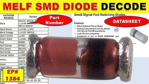 {1384} How to Decode MELF SMD Diode || Find Part Number & Datasheet