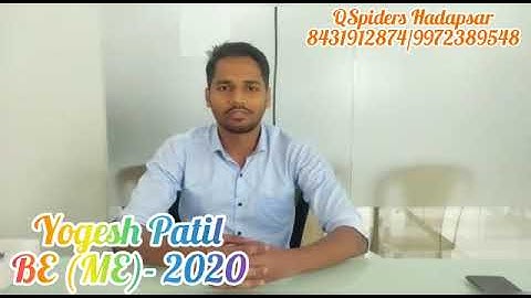 STUDENT GOT PLACED AS SOFTWARE DEVELOPER, QSPIDERS/JSPIDERS HADAPSAR, CONGRATULATIONS YOGESH