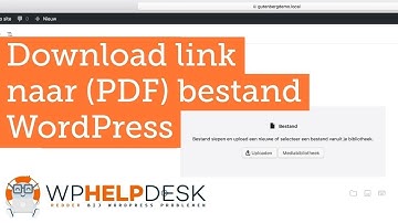 WordPress PDF toevoegen met download link - Handleiding  (2020)