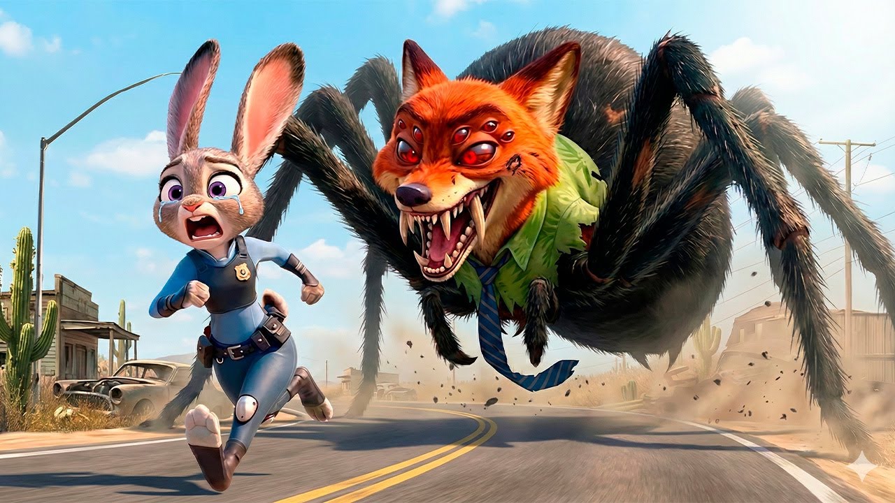 🔥 Nick Spider Monster VS Judy 😱 The Horrifying Battle! | Epic Animated Story.