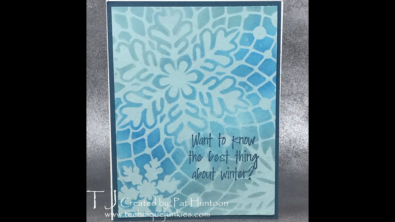 Blended Snow Stencil Technique Junkies