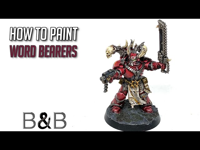 How to paint Word Bearers Armour Tutorial - 2019 - FauxHammer