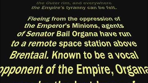 Star Wars Crawl howto in Movie Maker