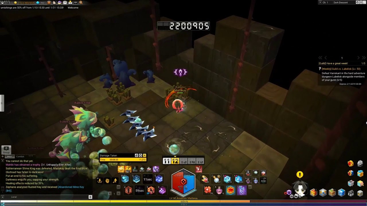 [Maplestory 2] - Assassin Dark Descent 1-25