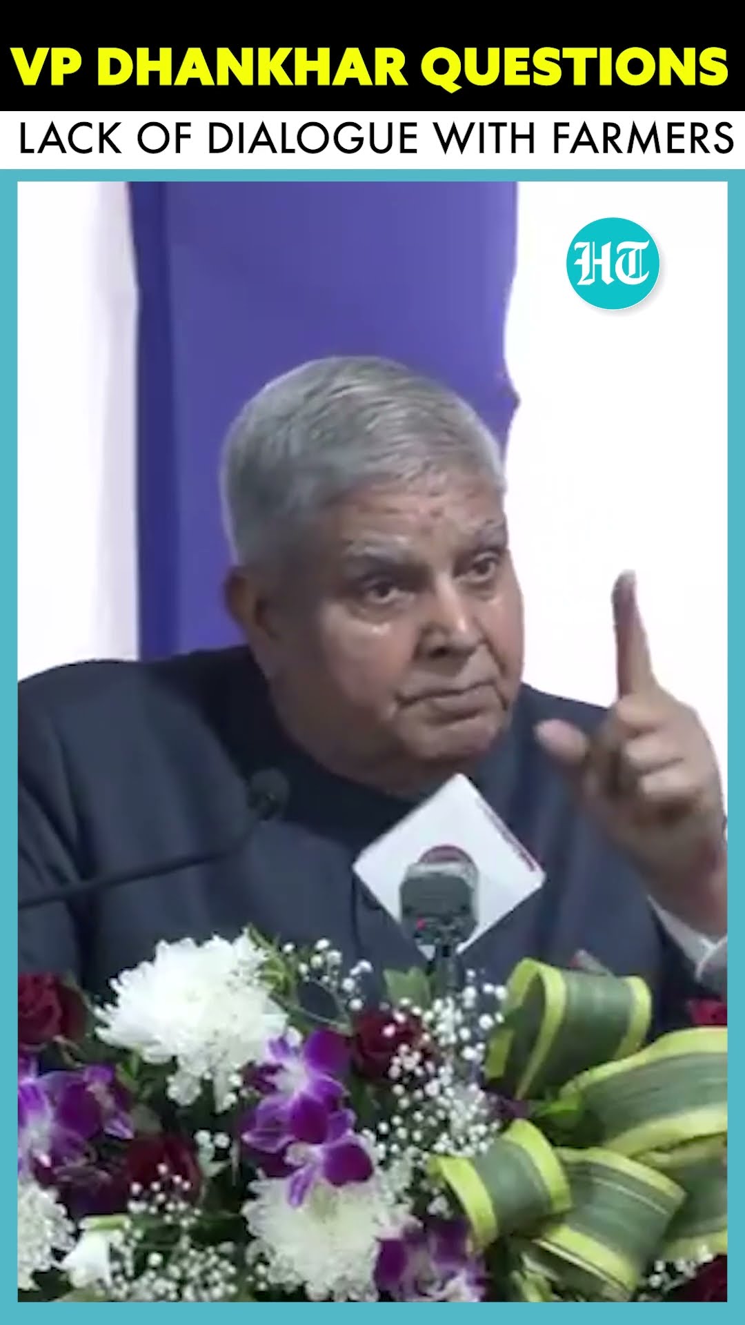 Vice President Dhankhar Questions Lack of Dialogue Between Farmers and Government