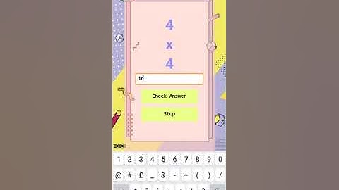 Math Quiz for CSC264