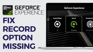 How To Fix GeForce Experience Record Option Not Working (2024)