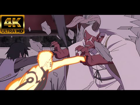 Naruto And Sasuke Vs Momoshiki 4K - Boruto Movie Version