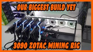 Athlete Statistics Our Biggest Build Yet - 3090 Zotac 8 GPU Mining Rig - Part 1