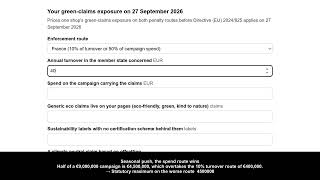 Green Claims Fine Check 2026 (EU EmpCo · 27 September)