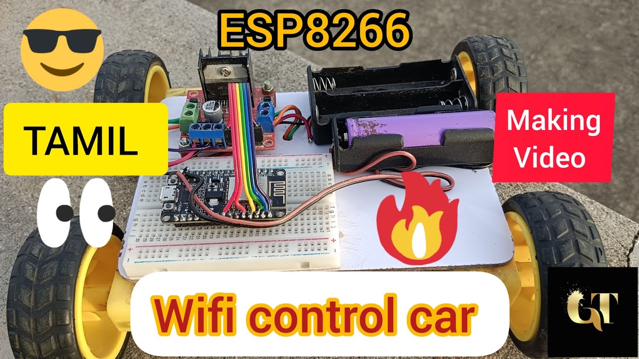 how to make wifi control car using esp8266 in Tamilπ€©π§βπ§ | how to make ...