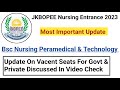 Jkbopee bsc nursing round 2 update on vacent seats check details