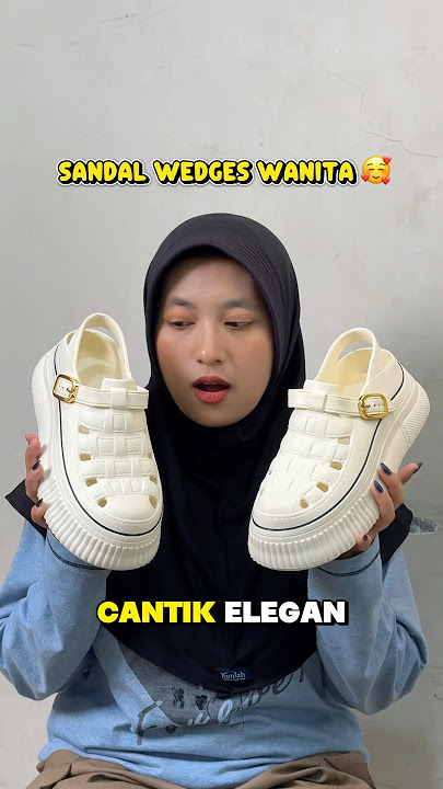 Sandal wedges wanita #wedgesandals #sandalwedges #sendalwedgeswanita #sandalslopwanita