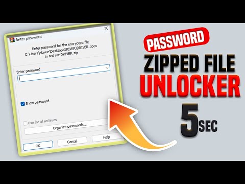 Unlock any Passworded ZIP file in 5 secconds | Recover ZIP File Password / How To Crack ZIP files.