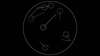 2d particles bouncing in a circle